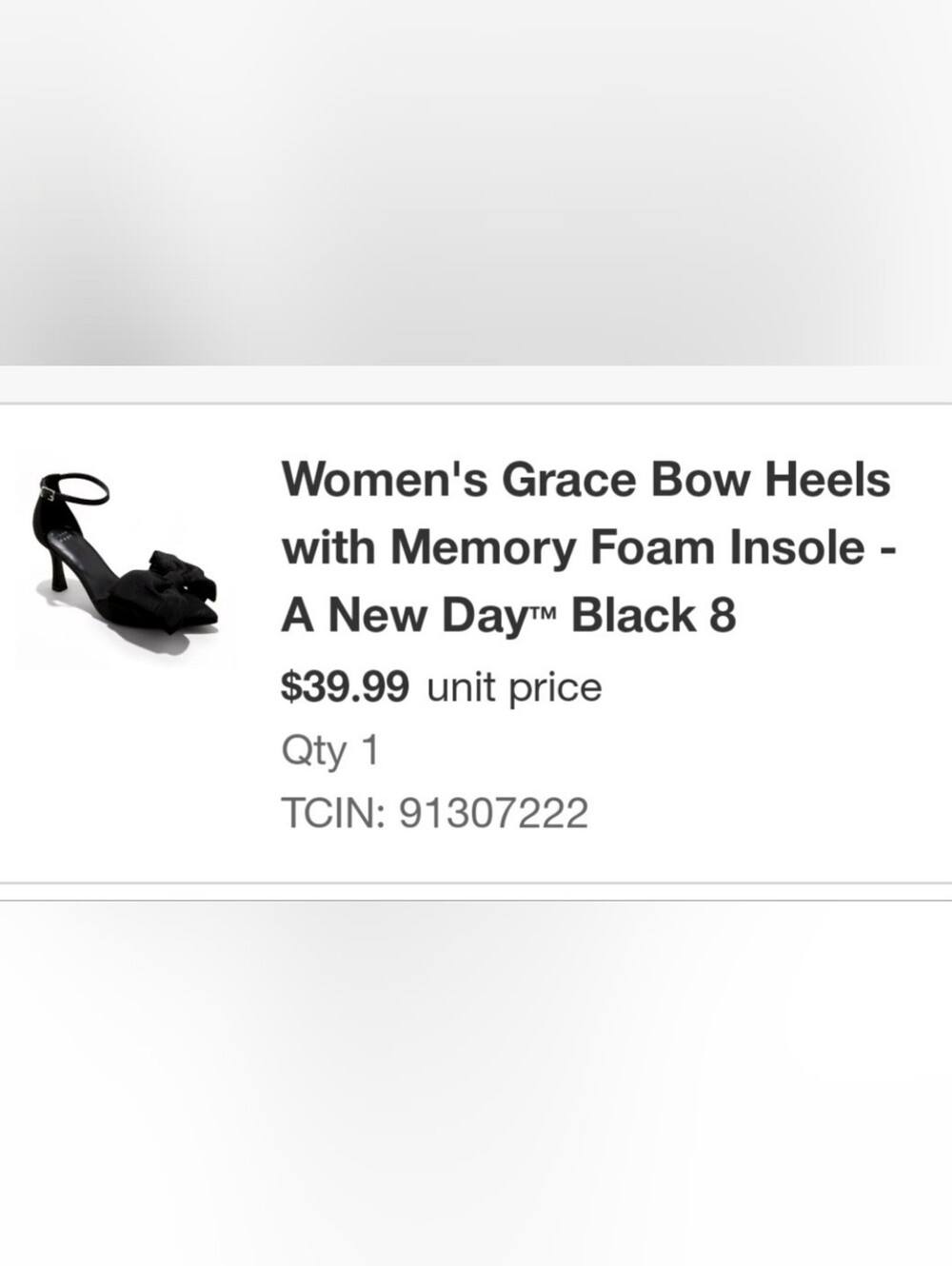 a new day Black Bow Ankle-Strap Pointed-Toe Heels